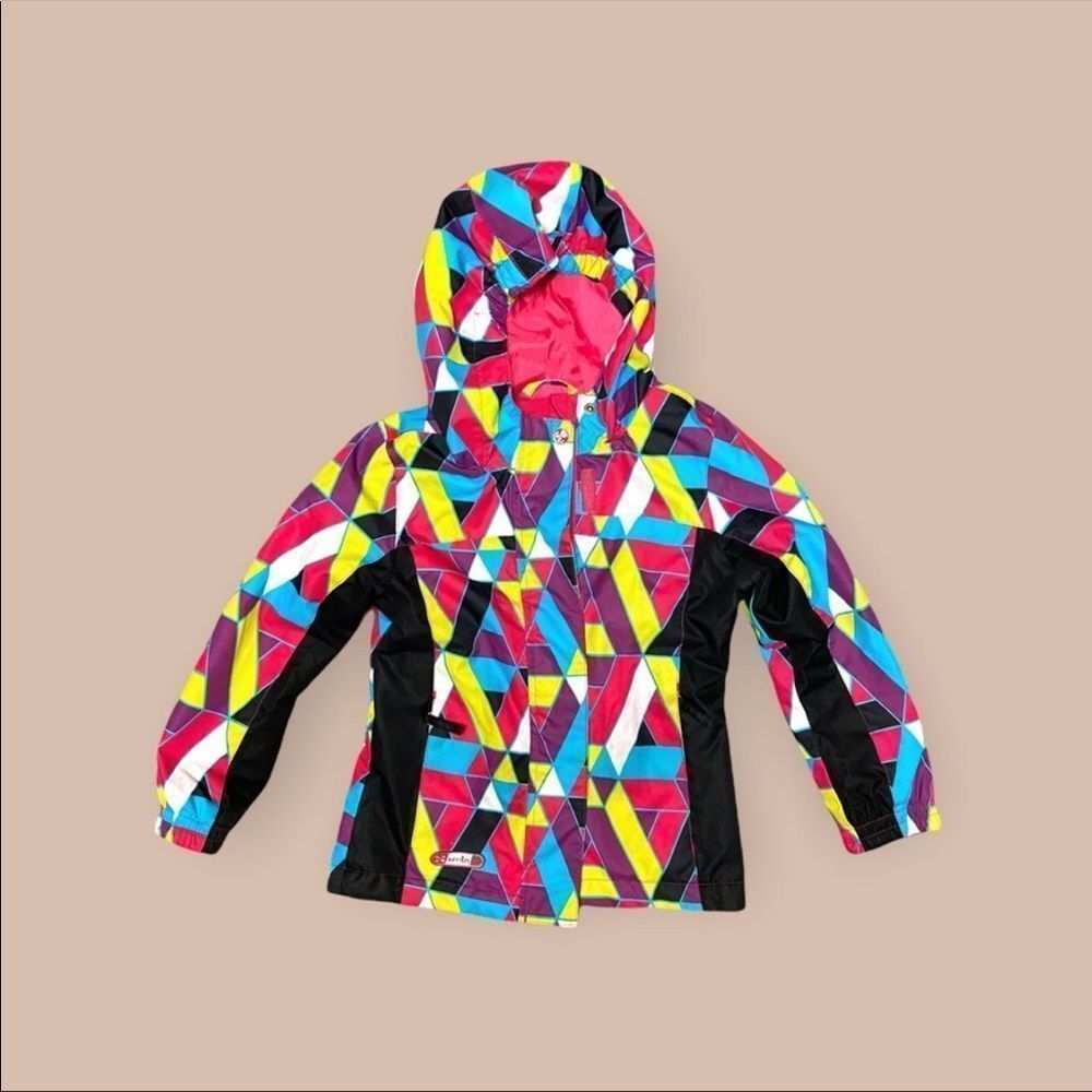 XMTN | Girls Abstract Rain Jacket